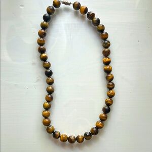 Tiger Eye Beaded Necklace